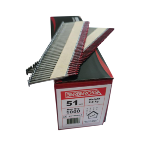 Barbarossa 1st Fix (51mm - 90mm) Bright collated framing Nails Pack of 1000
