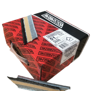 Barbarossa 1st Fix (51mm - 90mm) Galvanised collated framing Nails for Cordless nailers