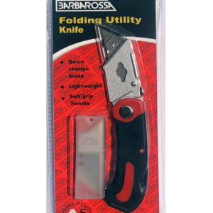 Barbarossa Folding Utility Knife with 5 spare blades